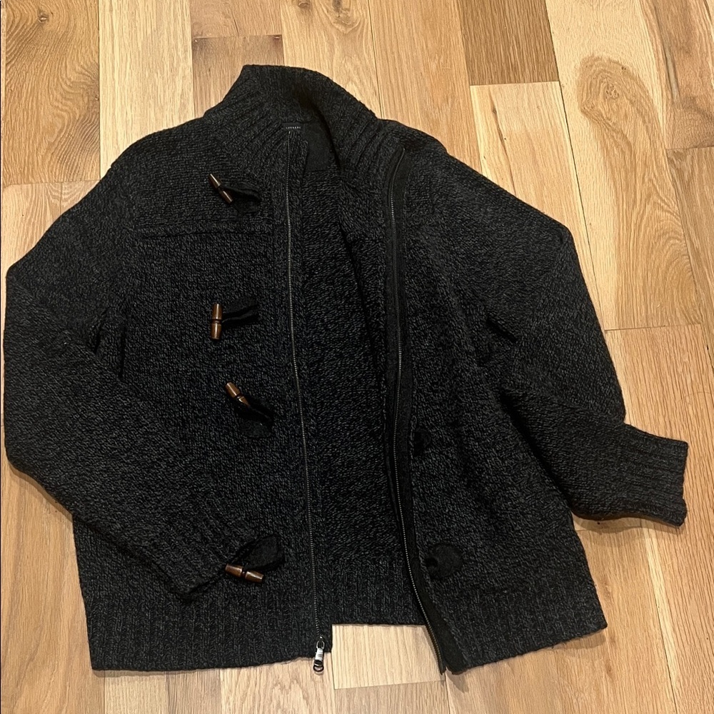 Banana Republic Dark Gray Men's Cardigan Sweater - Picture 5 of 6